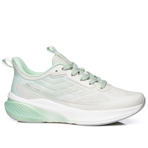 Tênis Esportivo Pegada Feminino em Tecido Off White 291301-02