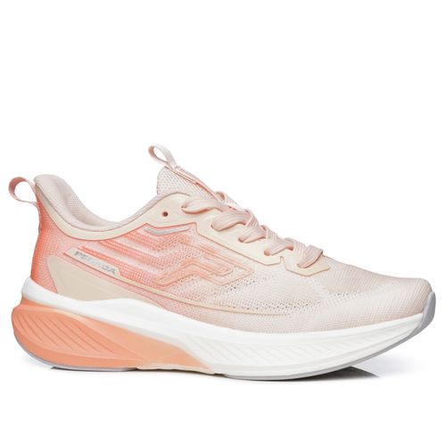 Tênis Esportivo Pegada Feminino em Tecido Off White 291301-03