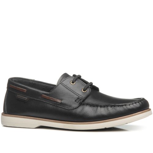 Mocassim Pegada Masculino em Couro Preto 141902-02