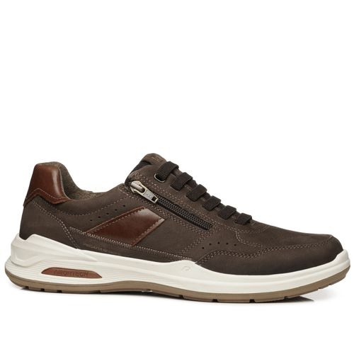 Sapatênis Pegada Masculino em Couro Chocolate 110507-05