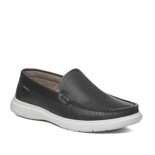 Mocassim Pegada Masculino em Couro Preto 142202-02