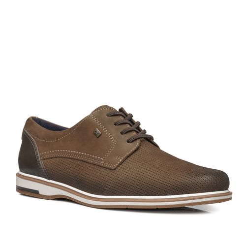 Sapato Casual Pegada Masculino em Couro Mascavo 125113-06