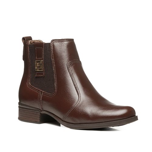 Bota Pegada Feminino em Couro Pinhão 282003-15