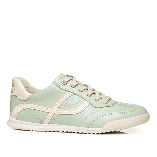 Tênis Pegada Feminino em Couro Pistache 212804-09