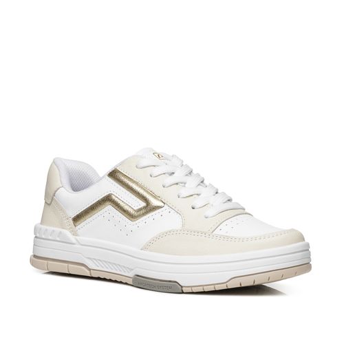 Tênis Pegada Feminino em Couro Branco 212609-02