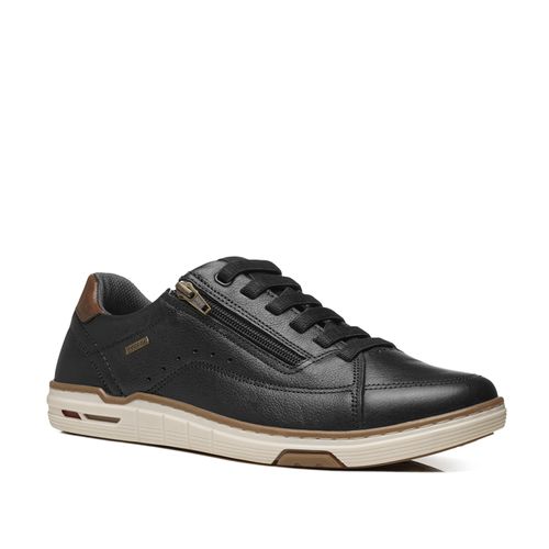 Sapatenis Pegada Masculino em Couro Preto 113502-05