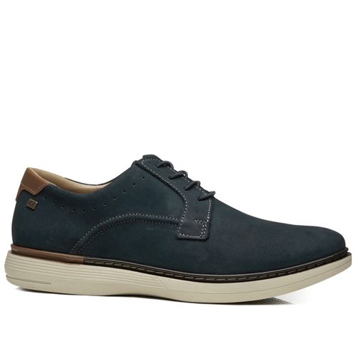 Sapato Casual Pegada Masculino em Couro Marinho 127603-06
