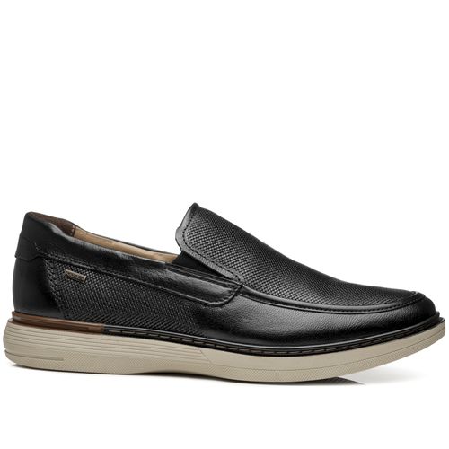 Sapato Casual Pegada Masculino em Couro Preto 127602-01
