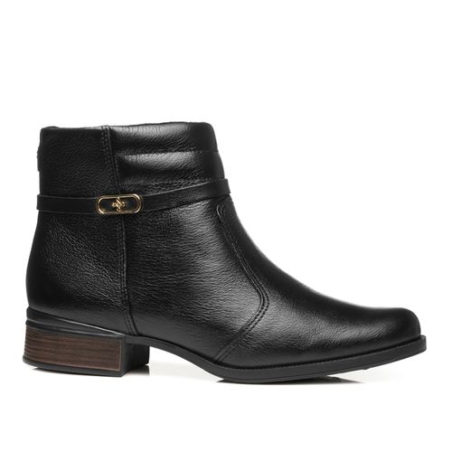 Bota Pegada Feminino em Couro Preto 282014-02