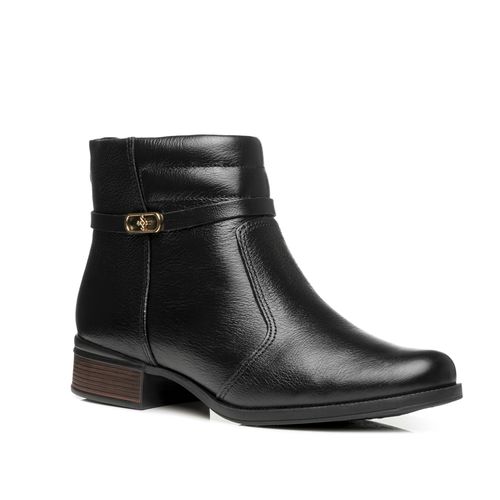 Bota Pegada Feminino em Couro Preto 282014-02