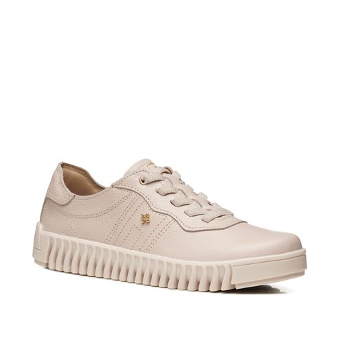 Tênis Pegada Feminino em Couro Off White 210522-02