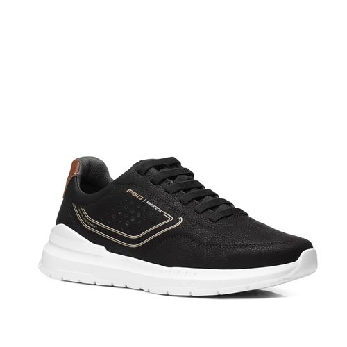 Tênis Casual Masculino em Microfibra Preto 172605-08