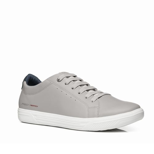 Tênis Casual Pegada Masculino em Microfibra Silver 172801-03