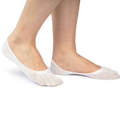 Kit Meia Casual Invisivel Branca c/3 Pares-ME001012-02