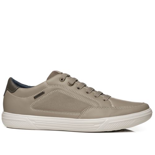 Tênis Casual Pegada Masculino em Microfibra Areia 172803-03