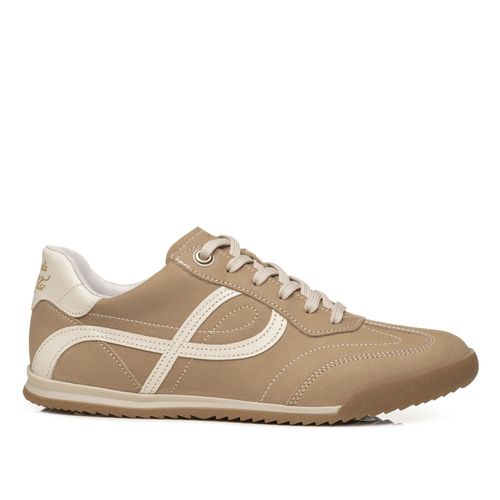 Tenis Pegada Feminino em Couro Castor 212804-19