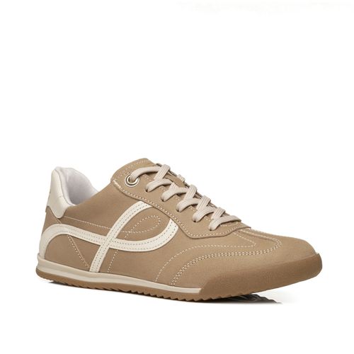 Tenis Pegada Feminino em Couro Castor 212804-19