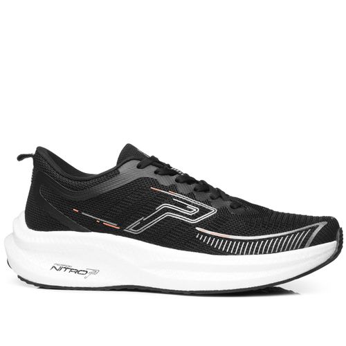 Tênis Esportivo Pegada Masculino em Tecido Preto 190902-04