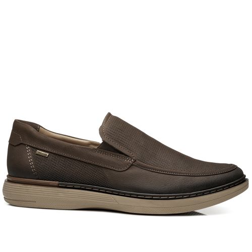 Sapato Casual Pegada Masculino em Couro Chocolate 127602-04