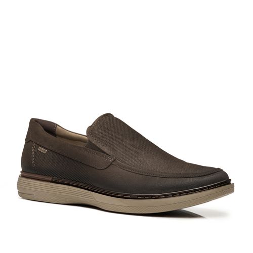 Sapato Casual Pegada Masculino em Couro Chocolate 127602-04