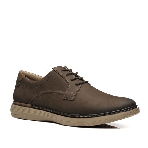 Sapato Casual Pegada Masculino em Couro Chocolate 127603-05