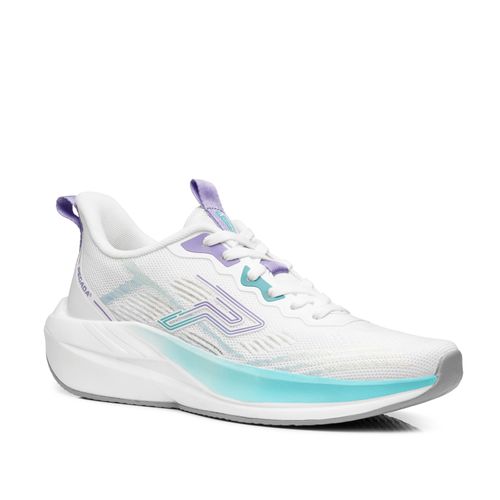 Tênis Esportivo Pegada Feminino em Tecido Branco 291701-01