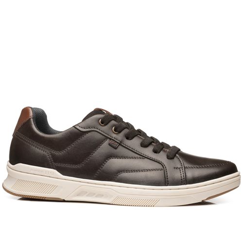 Sapatênis Pegada Masculino em Couro Dark Brown 110607-04