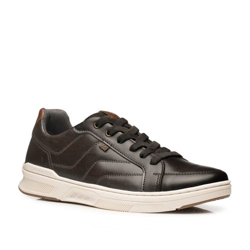 Sapatênis Pegada Masculino em Couro Dark Brown 110607-04