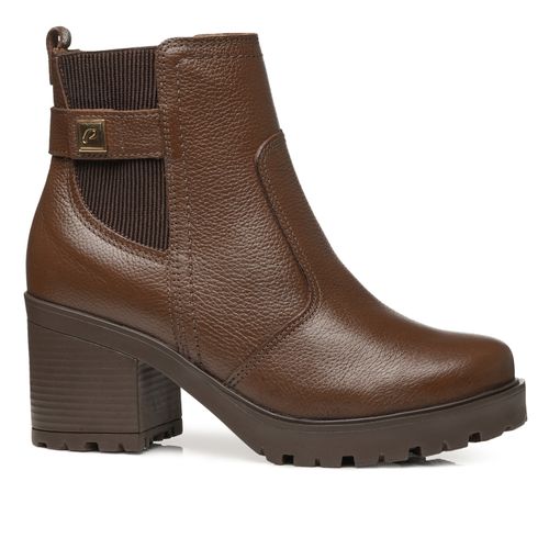 Bota Chelsea Pegada Feminina em Couro Toffe Cano Curto 282603-01