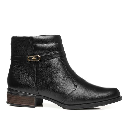 Bota Pegada Feminino em Couro Preto 282014-02