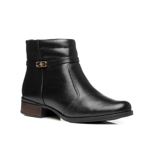 Bota Pegada Feminino em Couro Preto 282014-02