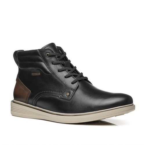 Sapato Casual Pegada Masculino em Couro Preto 126114-03