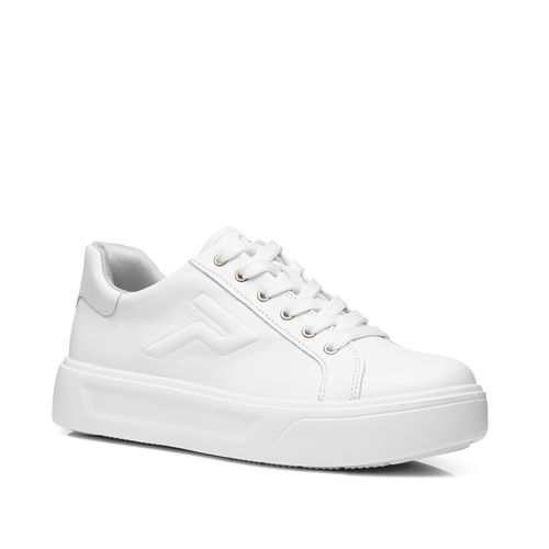 Tênis Pegada Feminino em Couro Branco 211216-05