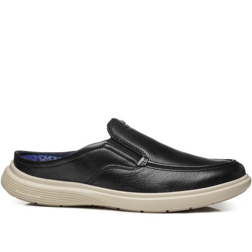 Mule Pegada Masculino em Couro Preto 112202-03
