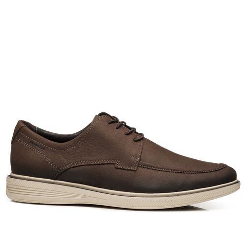 Sapato Casual Pegada Masculino em Couro Chocolate 126116-04