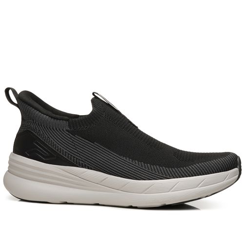 Tênis Esportivo Pegada Masculino em Tecido Preto 191402-03