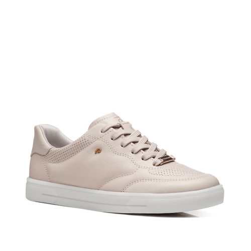 Tênis Pegada Feminino em Couro Off White 211164-02