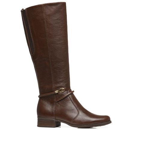 Bota Montaria Pegada Feminino em Couro Pinhão 282064-05