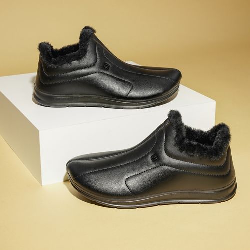 Pantufa Pegada Masculino em Tecido Preto 166021-03