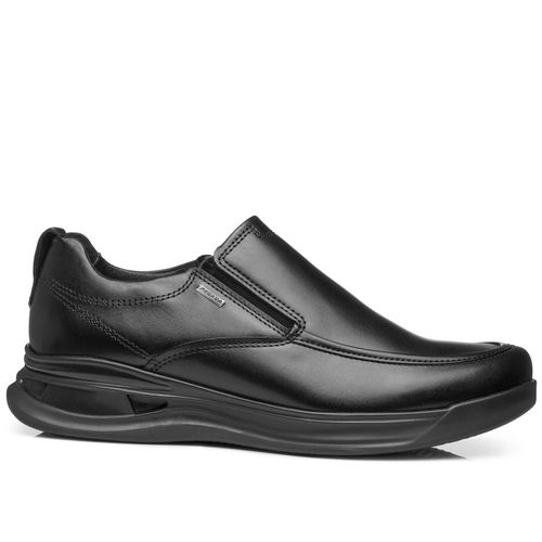 Sapato Casual Pegada Masculino em Couro Preto 126804-01