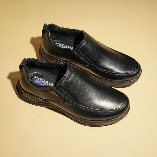 Sapato Casual Pegada Masculino em Couro Preto 126804-01
