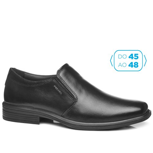 Sapato Social Pegada Masculino Plus Size em Couro Preto 524778-01