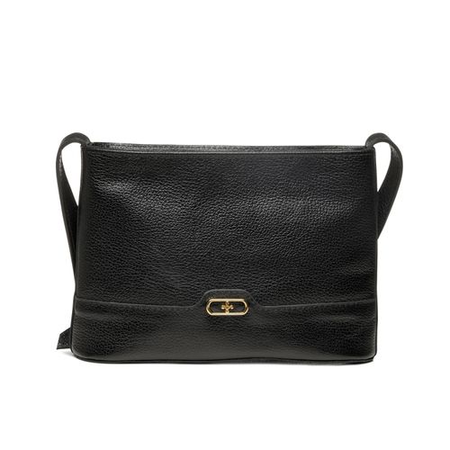Bolsa Pegada Feminina Tiracolo em Couro Preto BO210015-01