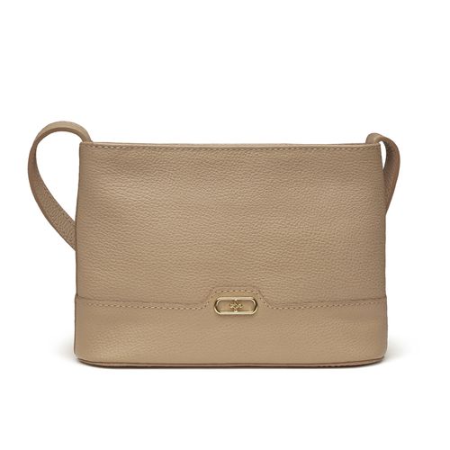 Bolsa Pegada Feminina Tiracolo em Couro Castor BO210015-04