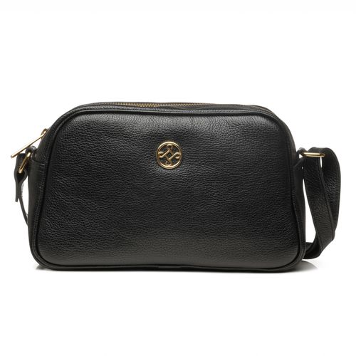 Bolsa Pegada Feminina Tiracolo em Couro Preto BO210016-01