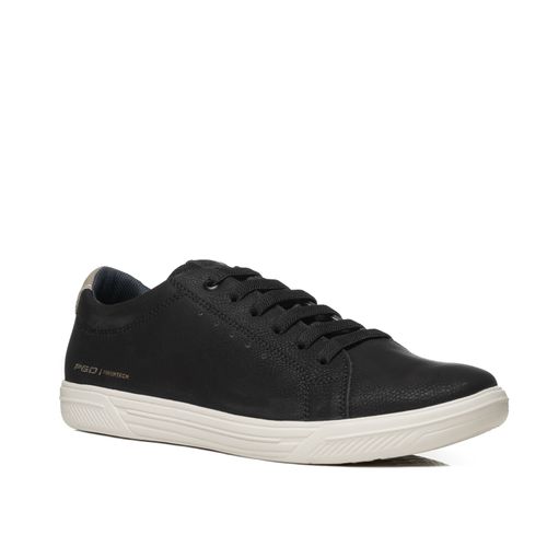 Tênis Casual Pegada Masculino em Microfibra Preto 172801-08