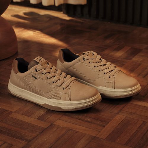 Tênis Casual Pegada Masculino em Couro Fossil 115103-05