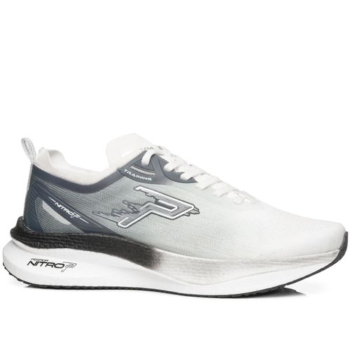 Tênis Esportivo Pegada Masculino em Tecido Off White 190804-01
