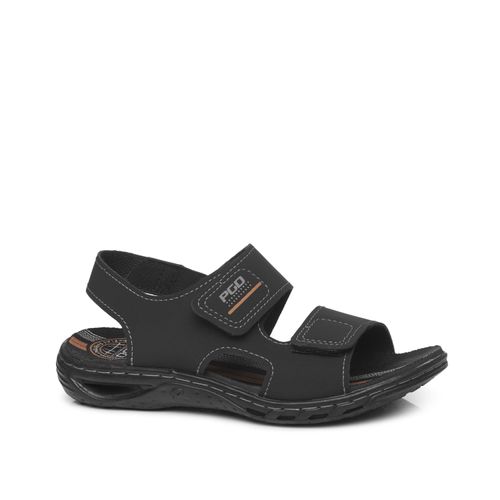 Sandália Pegada Infantil em Microfibra Preto 373208-05