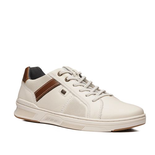 Sapatênis Pegada Masculino em Couro Milk 110605-05